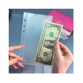 Top Sale Loose Leaf A5 A6 A7 No-tab Zipless Side Open Plastic Cash Stuffing Binder Pocket PP Money Pouch Custom Frosted Envelope