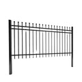 Customizable Outdoor Wrought Iron Fence Panels Steel Fence Garden Decoration Zinc Steel Anti Rust Black White Blue 3D Modeling