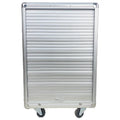 Professional Aluminum Jewelry Display Trunk Rolling Drawers Customizable Removable Drawers PU Leather Velvet Lining