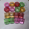 Colorful Glass Crystal Matte Dish Cup Acrylic Liquid Bowl Powder Dappen Dish Nail Art Tools Glass Crystal Nail Cup MegaBDM
