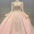 Beaded Pink Sweet 16 Dress Ball Gown Light Luxury Dress Stage Solo Tutu Skirt Vocal Art Exam Dress for Women Wn032