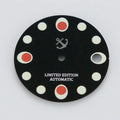 28.5mm Fit SKX007 NH35/36  Movement Printing 30 Layers 3D Strong Super Green Luminous Watch Dial
