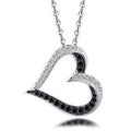 Custom Real Silver Necklace 925 Sterling Silver Heart Pendant Necklace for Mom