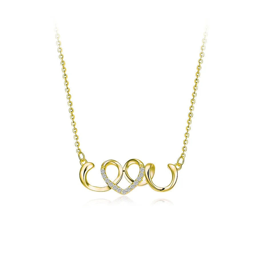 925 Sterling Silver Trendy Necklaces Gold Plated Necklace Fashion Jewelry Necklaces 925 Silver Jewelry
