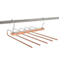 Win Win Suppliers Multi-function Glossy Aluminum Saving 5 Layers Non Slip Pants Hangers for Bathroom and Closet