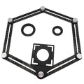 Wholesale Tile Hole Locator Adjustable Tool Masonry Glass Fixed Measuring Universal Angular 6 Fold Ruler