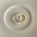 Wholesale 925 Sterling Silver 18K Gold Plated with Freshwater Pearl Rings for Women