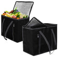 FORESKY Large Capacity Custom Grocery Non Woven Thermal Insulated Geometric Pattern Cooler Bag for Food Delivery