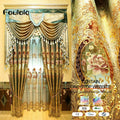Factory Supply New Embroidery Design Curtain with Acompany Sheer Curtain Fabrics for Home windows
