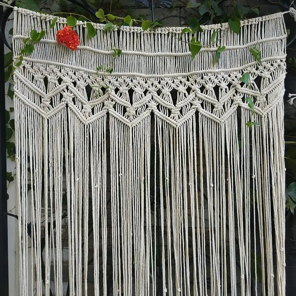 DaiRui Boho Wall Decor Macrame Door Curtain  Hot Selling  Macrame Curtain