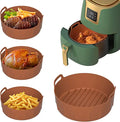 8 Inch Silicone Air Fryer Liner Oven Accessories Round Silicone Pot