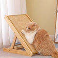 Custom Cat Toys Natural Wood Folding Cat Scratcher Cat Scratch Board with Sisal Pad