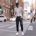 2025 Men's High-End Wool Jacket Business Casual Dress British Single Breasted Slim-Fit New Flat Front Breathable Business Suits