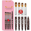 High-End Box Set of Four Nylon Nail Art Brushes New Gradient Pole Liners for Perfect Nail Art