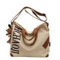 Japanese Popular Canvas Bag Large Capacity Single Shoulder Diagonal Straddle Bag Women's Fashion Multi Layered Student Handbag