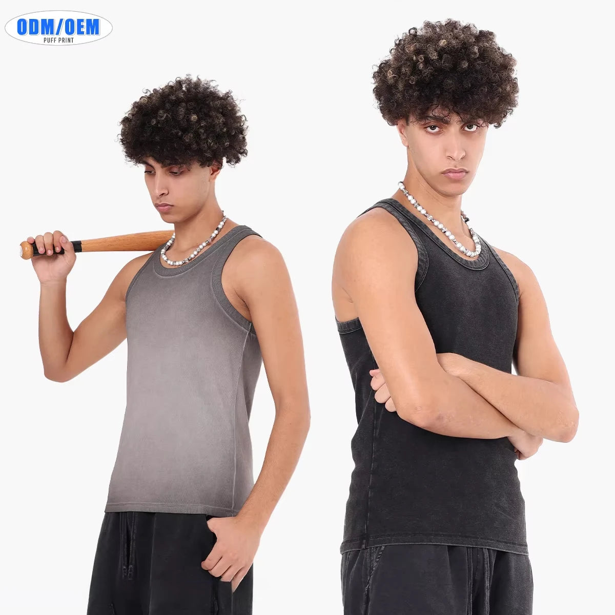 Wholesale Price Washed Tank Top Men Washed Vintage Tshirt Vest Sleeveless Streetwear Tank Top T Shirt
