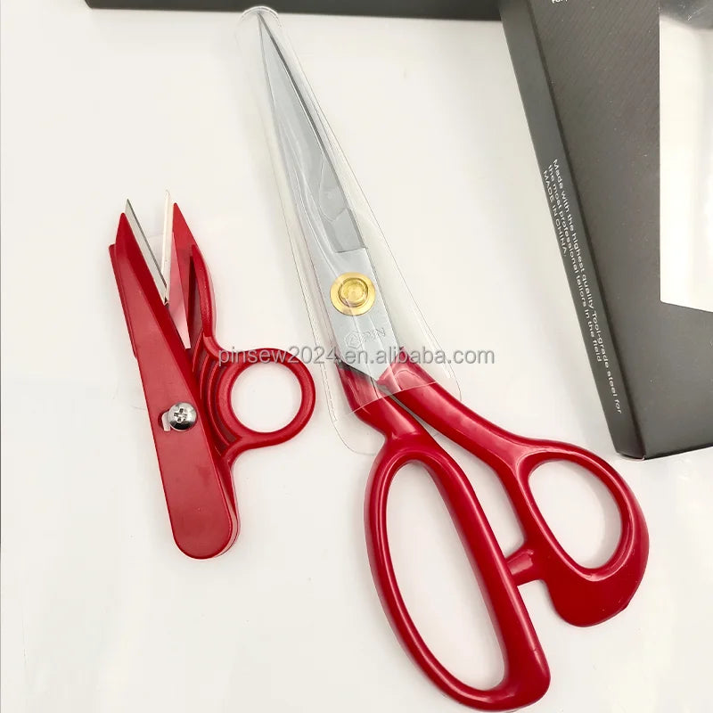 PIN SEAM Smooth Steel Edge Tailor Scissors Sets Industrial Use For Leather Forging Cloth Cutting Pruning Snipping