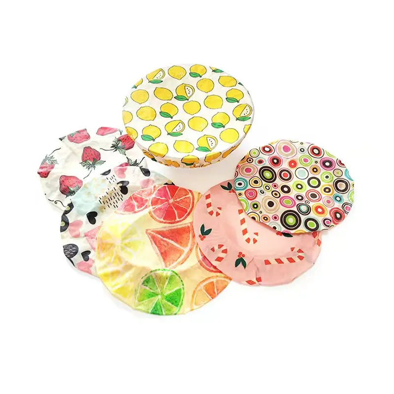 Custom Size Logo Washable Food Cloth Cotton Fabric Beeswax Bowl Cover Cotton Bag