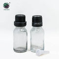 Factory Wholesale Customization Clear 15ml Essential Oil Glass Dropper Bottle With Pipette