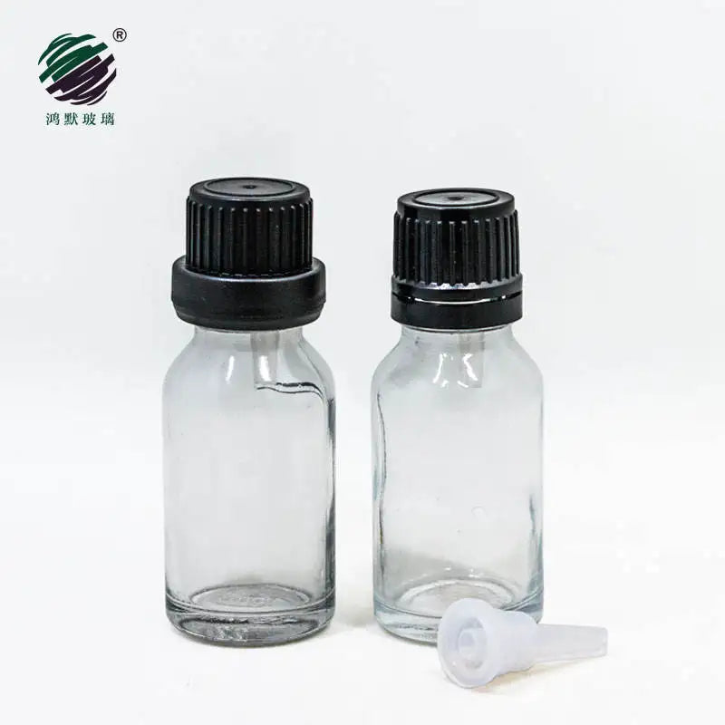 Factory Wholesale Customization Clear 15ml Essential Oil Glass Dropper Bottle With Pipette