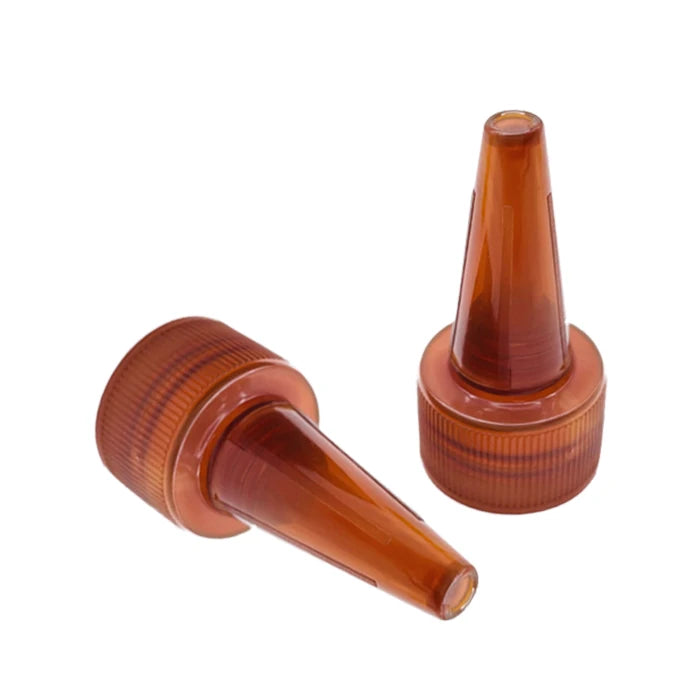 28mm  Bottle Cap with Long Nozzle plastic Twist Top Capplastic Screw Cap Point Mouth Cap