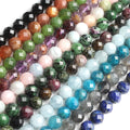 19cm Natural Stone Beads Cut Surface Sunstone  Loose Beads Diy  Jewelry Accessories Beads for Jewelry Making