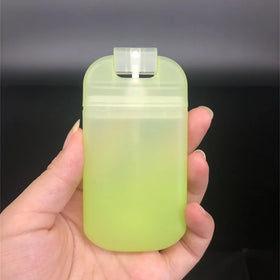 Ready to Ship New Design Green pink Yellow Color 30ml Plastic Portable Pocket Perfume Spray Bottle