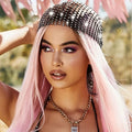 King Mcgreen Star Popular Water Diamond Elastic Fishing Net Hat Hot Diamond Elastic Hair Band Personalized Fishing Net Hat