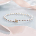 Factory Wholesale 14K Gold Plated Inlaid Zircon Adjustable Pearl Open Bangles Women's Round Trendy