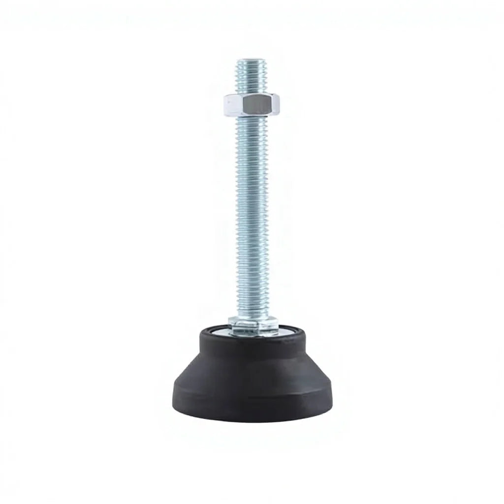 D40 Anti-slip Nylon Pad Fixed Leveling Feet M8/M10/M12 Galvanized Carbon Steel Furniture Legs