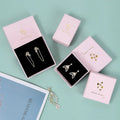 Wholesale Pink Jewelry Box S925 Silver Ring Necklace Storage Box Custom LOGO