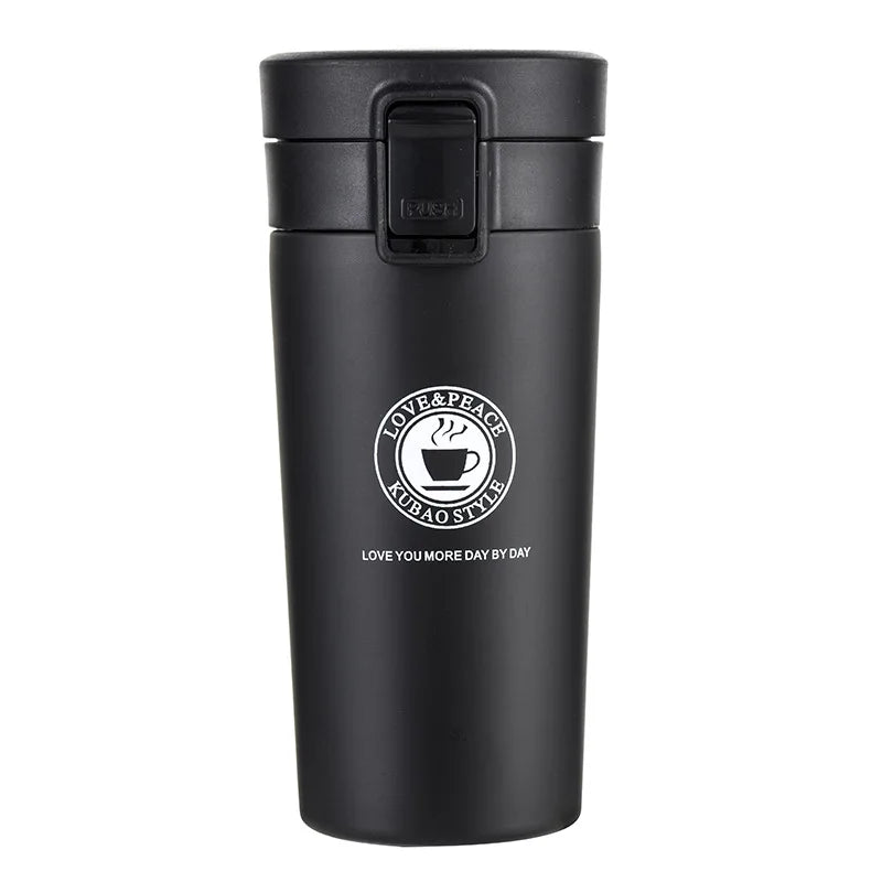 FX Factory 380ml Car Keep Warm Stainless Steel Tumbler Kettle Coffee Heated Mug Thermos Mug Circles Water Bottles