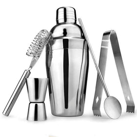 Hot-sale 550/750ml Stainless Steel Cocktail Shaker Set Ice Strainer Ice Bartender Shaker Bartender Barware Kitchen Bar Tools