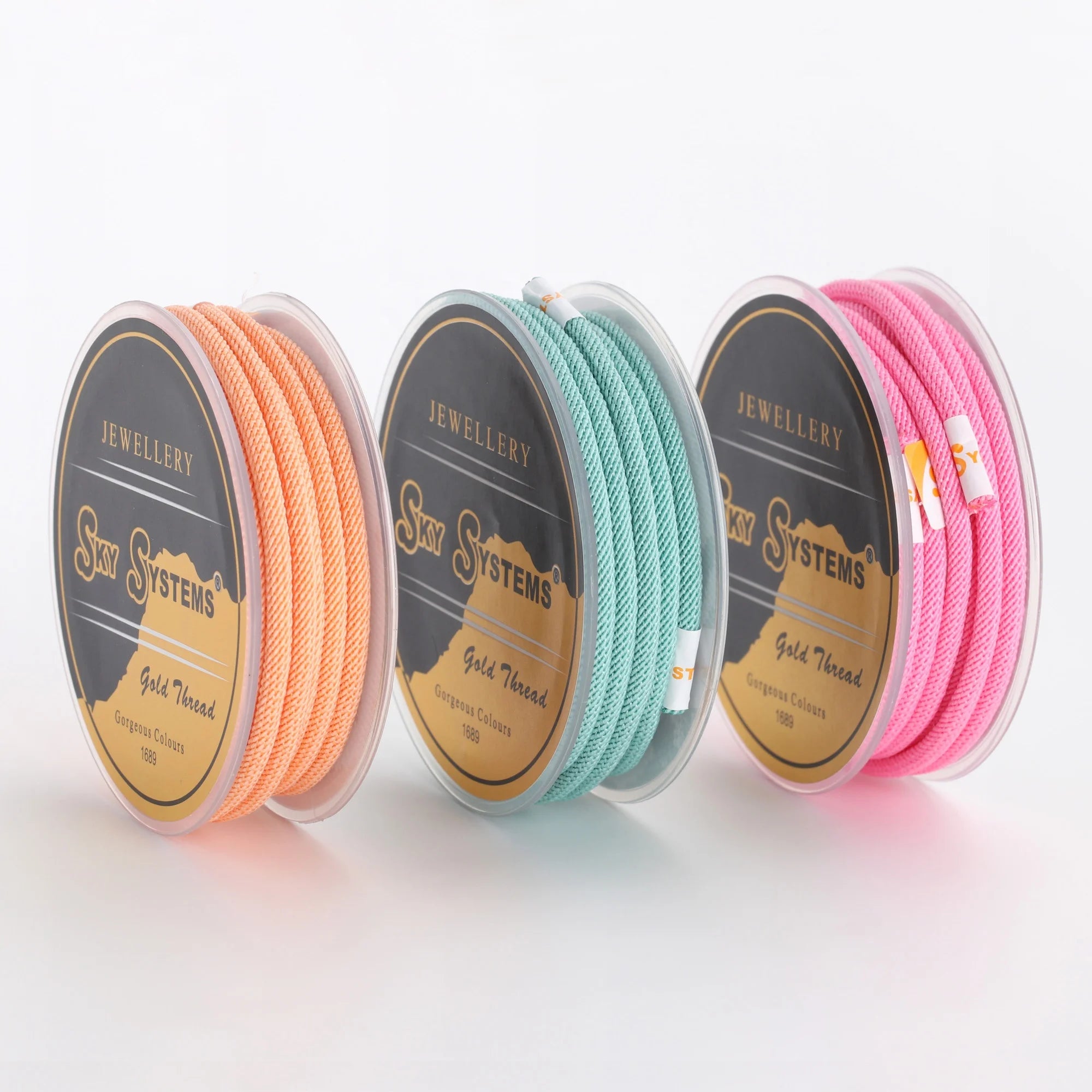 Handmade 2.5&3mm Polyester Cord for Jewelry Making DIY Fashion Necklaces with Pearl Jade Beads Size Accessories