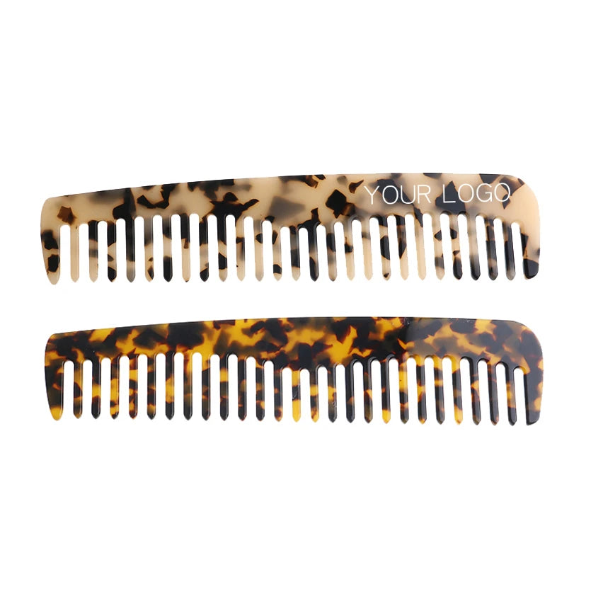 MiDairy 2021new  Hair Comb  Acetate Simple Salon Hairdressing  Color Wide Tooth with Private logo Hair Comb for Women