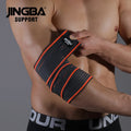 JINGBA Manufacturer High Elastic Quality Sports Fitness Weight-Lifting Gym Elbow Protector Brace Wrap Elbow Support Bandage