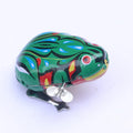 Kids Classic Tin Wind up Clockwork Jumping Iron Frog Toy Action Figures Toy for Children Kids Classic Toys for Boy Gift Baby