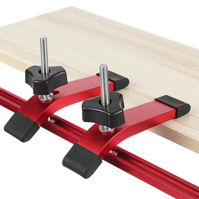 Pressure Plate Universal Clamping Block Diagonal Track Woodworking Pipe Clamp M8 Screw Hinge Clamps DIY Metal Tools OEM