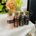 Natural Crystal Wishing Bottle Healing Colorful Gemstone Chips Gravel Box Set for Gift
