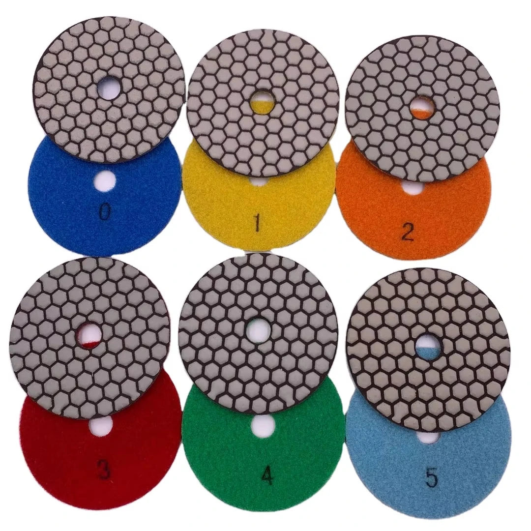 80mm Flexible 3 Inch Grinding Disc for Marble Stone Granite Tile Floor Quartz Dry Diamond Polish Pads
