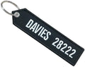 2022 Red Double-Faced Embroidered Key Fob Personalized Nice Gift Custom Logo Embroidery Fabric F4u Corsair Keychain