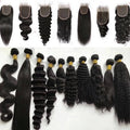 Unprocessed Super Double Draw Bundles and Closures and Frontals Set Wholesale Packet Hair With Closure or Fromtal Human Hair