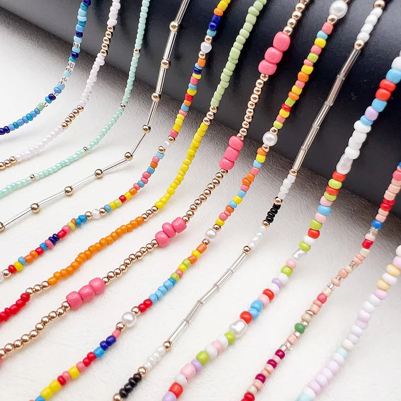UNOC Colorful Lanyard Glasses Cords and Chains Glasses Neck Strap Beaded Eyeglasses Sunglasses Chains Eyewear Lanyard