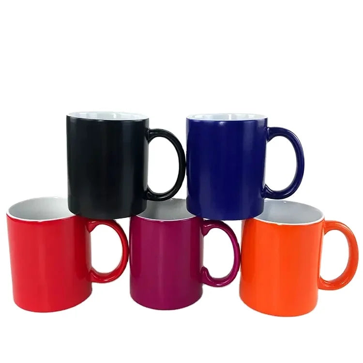 11oz Eco-Friendly Durable Color-Changing Magic Mug for Sublimation Ceramic Thermal Transfer Printing for Personalized Designs