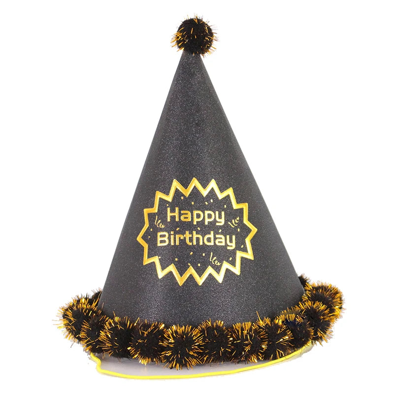 Adult Eco-Friendly Multi-Color Happy Birthday Hat for Birthday Party Decorations