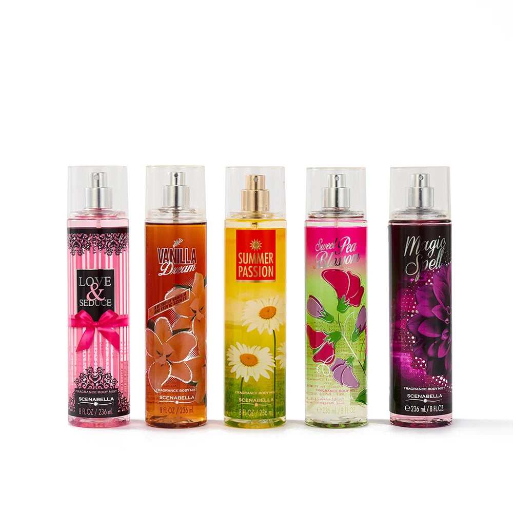 250ml High End Customize Liquid Perfume Bulk Vanilla Lace Amber Seduce Women Perfume Fragance Body Spray Body Deodorant