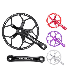 Bicycle Square Hole Crank for BCD130 170mm Aluminum Alloy Bicycle Parts for Folding Road Bike Bicycle Crank
