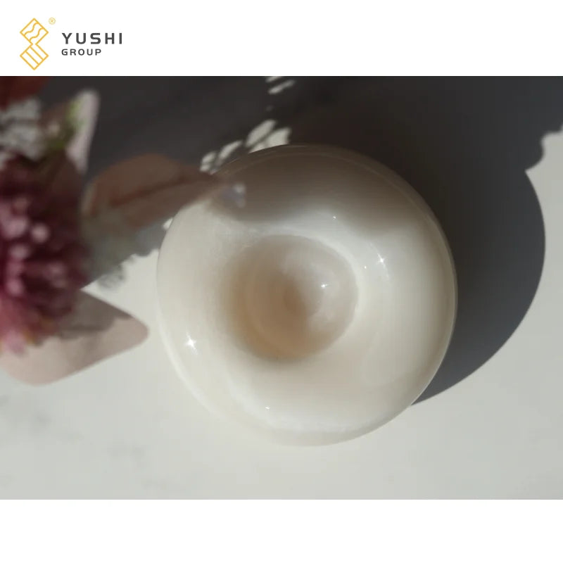 YUSHI Wholesale Modern Simplicity White Onyx Stone Tray for Home Living Room Decoration MegaBDM