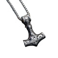 Vintage Viking Stainless Steel Thor Hammer Necklace Man Accessories Gift