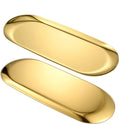 Gold Decorative Oval Stainless Steel Jewelry Tray Makeup Cosmetic Trays Bathroom Tray